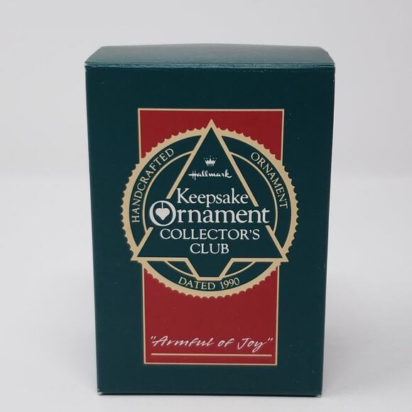 1990 Hallmark Armful of Joy Keepsake Collector's Club Holiday Ornament. - Picture 1 of 10